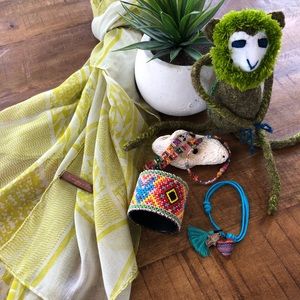 Handmade Bracelets from Mexico and Scarf!